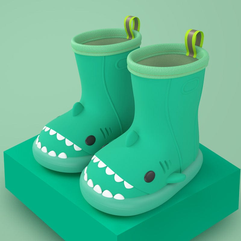 Shark Shoes Kids Rain Boots kids fashion novaa Pure green Size140