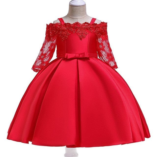 Kids Girls Dress Toddler Tops Skirts Kid Clothes Children kids fashion novaa Red 10T