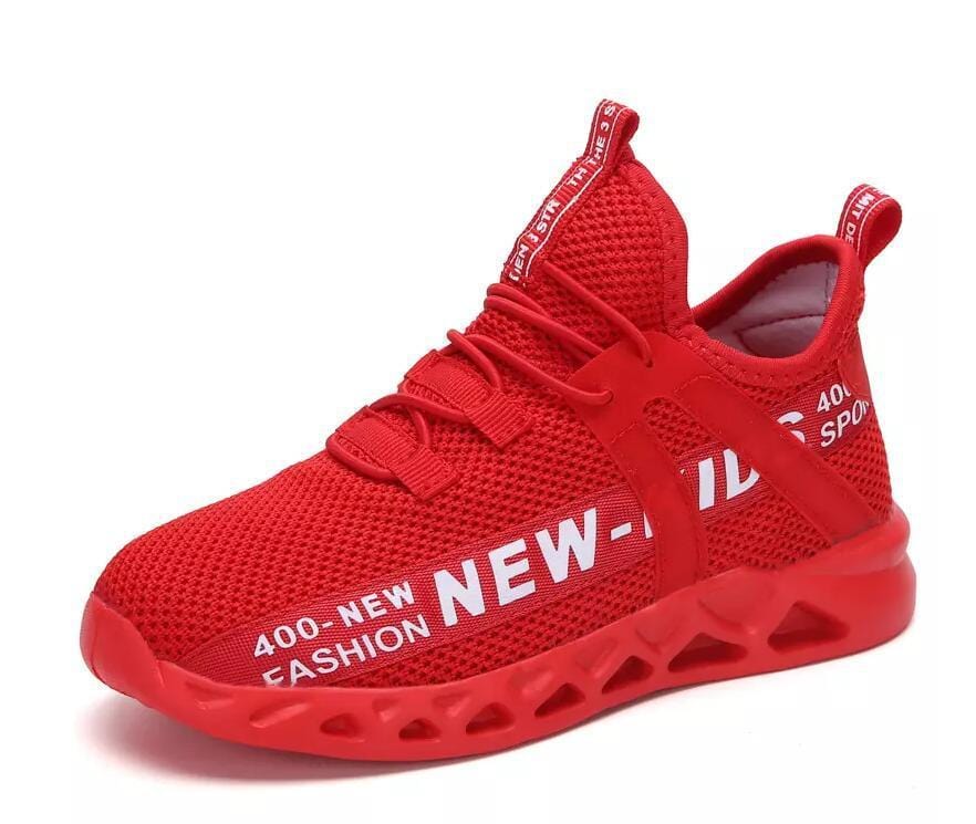 New Mesh Kids Sneakers Lightweight Children Shoes Casual Breathable Boys Shoes Non-slip Girls Sneakers kids fashion novaa Red 27