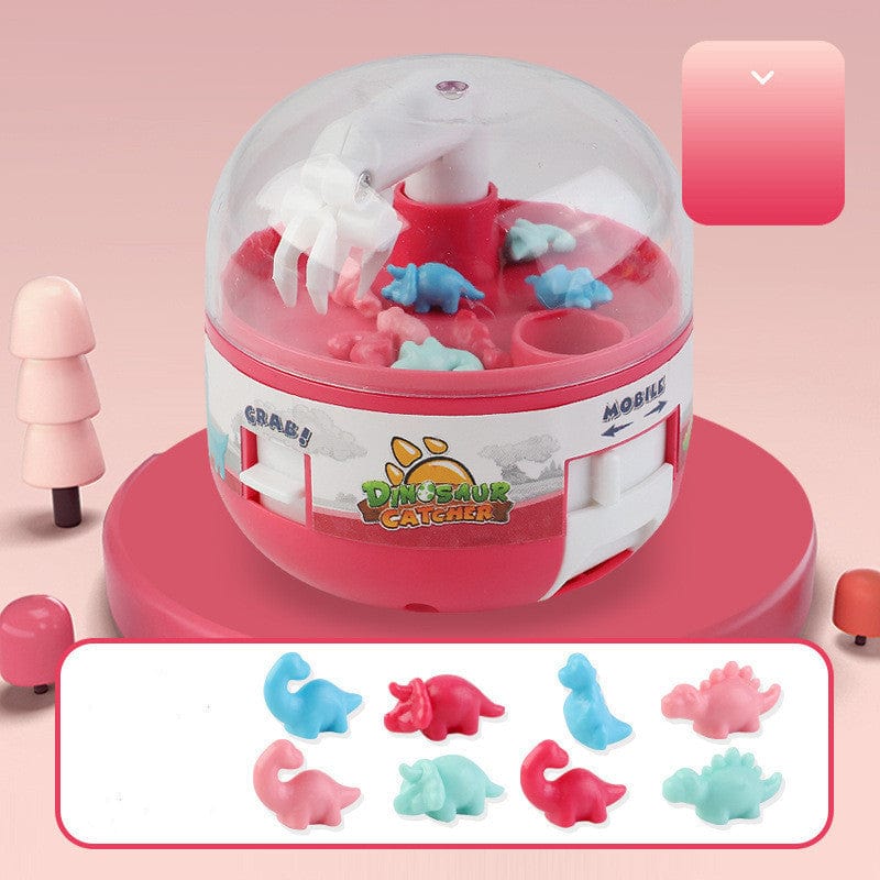 Children's Gashapon Toy Mini Dinosaur Grabbing Machine Kids Toys kids fashion novaa Red