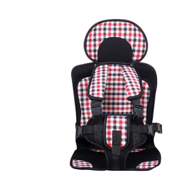 Infant Safe Seat Mat Portable Baby Safety Seat Children's Chairs Updated Version Thickening Sponge Kids Car Stroller Seats Pad kids fashion novaa Red lattice