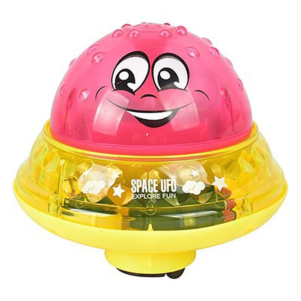 Spray Water Light Rotate With Shower Pool Kids Toys For Children Toddler Swimming Party kids fashion novaa Red yellow