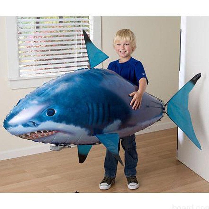 Remote Control Shark Toy Air Swimming Fish Infrared Flying RC Airplanes Balloons kids fashion novaa