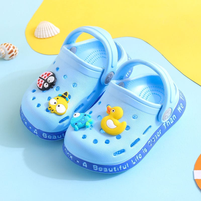 Kids Slippers for Boys Girls Cartoon Shoes Summer Toddler kids fashion novaa Sky Blue 18