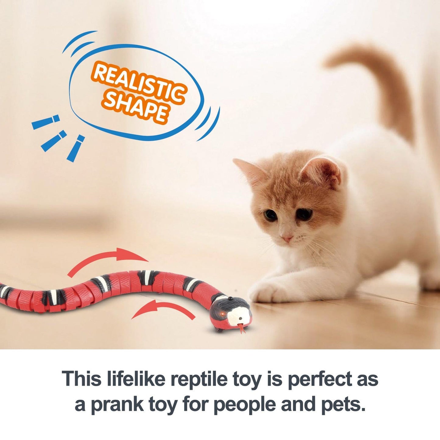 Smart Sensing Interactive Cat Toys Automatic Eletronic Snake Cat Teasering Play USB Rechargeable Kitten Toys For Cats Dogs Pet kids fashion novaa