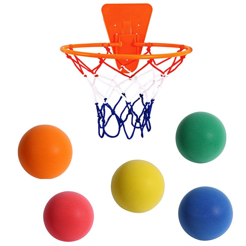Silent High Density Foam Sports Ball Indoor Mute Basketball Soft Elastic Ball Children Sports Toy Games kids fashion novaa Solid Color Suit No 3 Basketball
