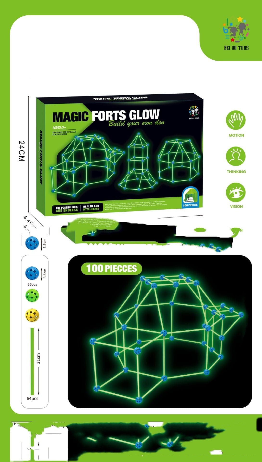 Fort Building Kit Construction Blocks Set Kids Toy Tents Fortress Builder Castles Tunnels Diy 3d Play House For Children Gift kids fashion novaa Style10