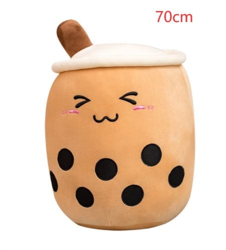 fashion novaa kids Triangle / 70CM Cute Fruit Drink Plush Stuffed Soft Strawberry Milk Tea Plush Boba Tea Cup Toy Bubble Tea Pillow Cushion Kids Gift