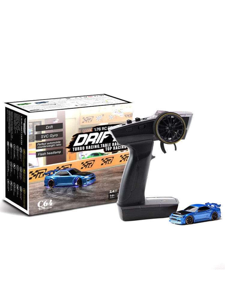 Turbo Racing 1vs76 C64 Drift RC Car With Gyro Radio Full Proportional Remote Control Toys RTR Kit For Kids And Adults kids fashion novaa