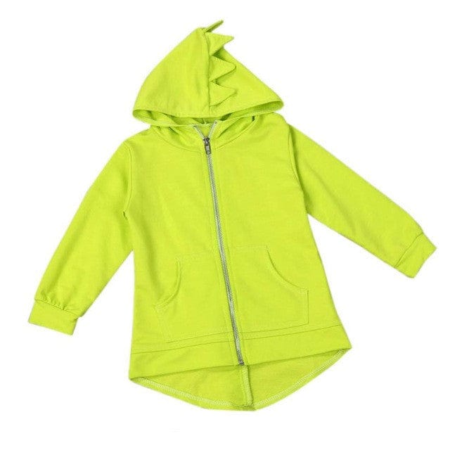 Boys Clothes Kids Baby Boy Jacket Dinosaur Hooded Coat kids fashion novaa Yellow 12M