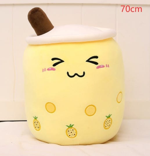 fashion novaa kids Yellow / 70CM Cute Fruit Drink Plush Stuffed Soft Strawberry Milk Tea Plush Boba Tea Cup Toy Bubble Tea Pillow Cushion Kids Gift