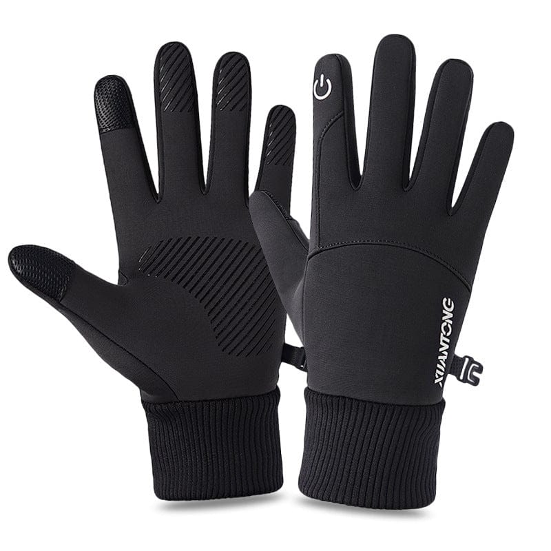 Gloves Fall And Winter Elastic Touch Screen To Keep Warm men collecthion fashion novaa Black L