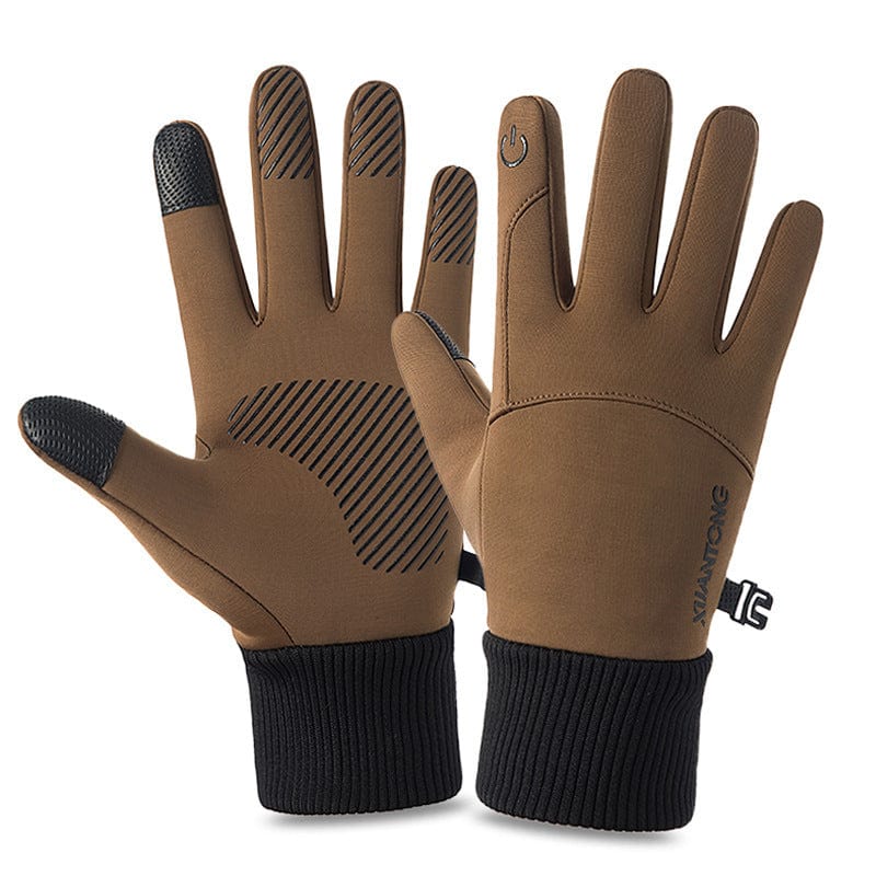 Gloves Fall And Winter Elastic Touch Screen To Keep Warm men collecthion fashion novaa Desert yellow L