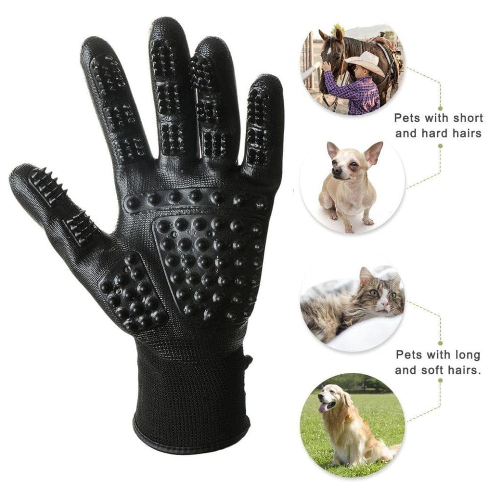 Pet Hair Grooming Glove Cats Soft Rubber Pet Hair Remover Dog Horse Cat Shedding Bathing Massage Brush Clean Comb Animals men collecthion fashion novaa