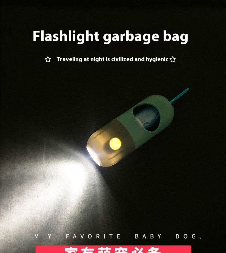 Led Light Pet Waste Bag Dispenser For Dogs Cats Dog Poop Scooper Bags Waste Bags Holder Dispensers Pet Clean Accessories pet Vismera