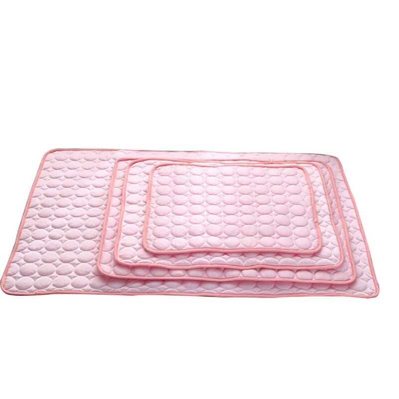 Pet Dog Cat Ice Silk Cold Nest Pad For Cooling In Summer pet Vismera Pink 150x100cm