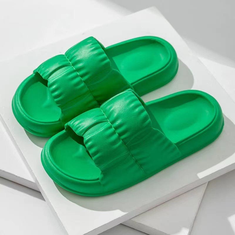 Women Home Shoes Bathroom Slippers Soft Sole Slides Summer Beach Shoes shoes fashion novaa BV green 36and37