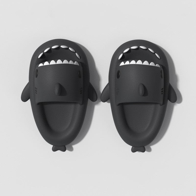Children's Sandals And Slippers Summer Thick Bottom Second Generation Shark EVA Slippers Home Children Parent-child Non-slip Soft Bottom Baby Sandals shoes fashion novaa Distant mountain ash 15cm