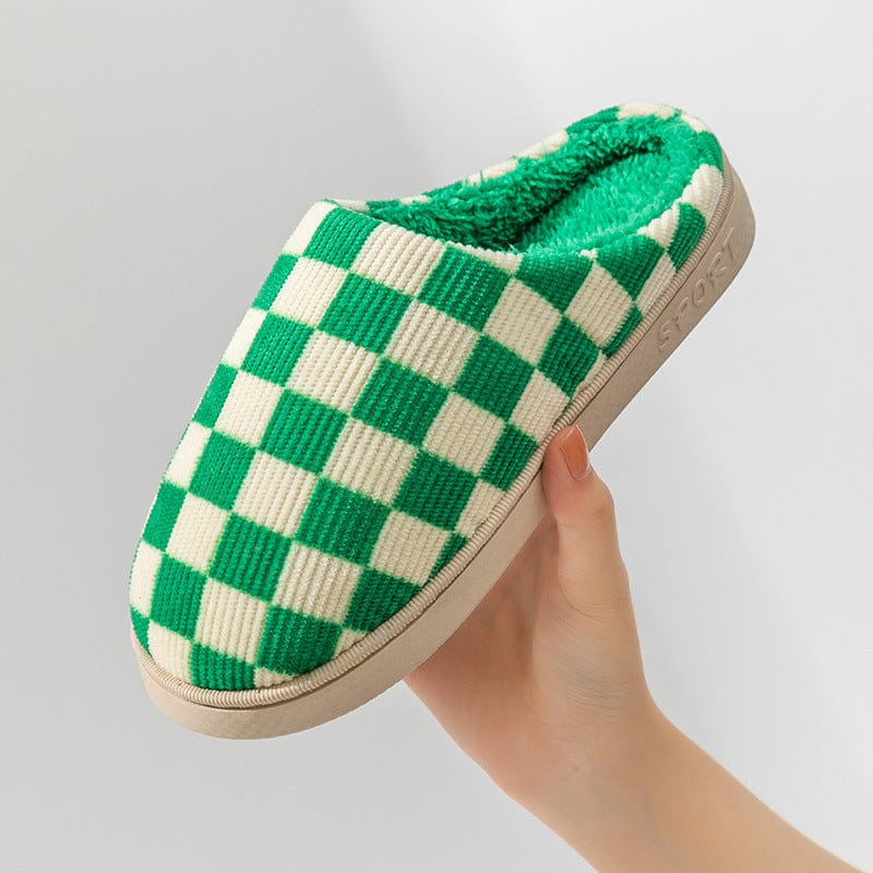 Gradient Slippers Plush Winter Shoes Women House Bedroom Slippers shoes fashion novaa