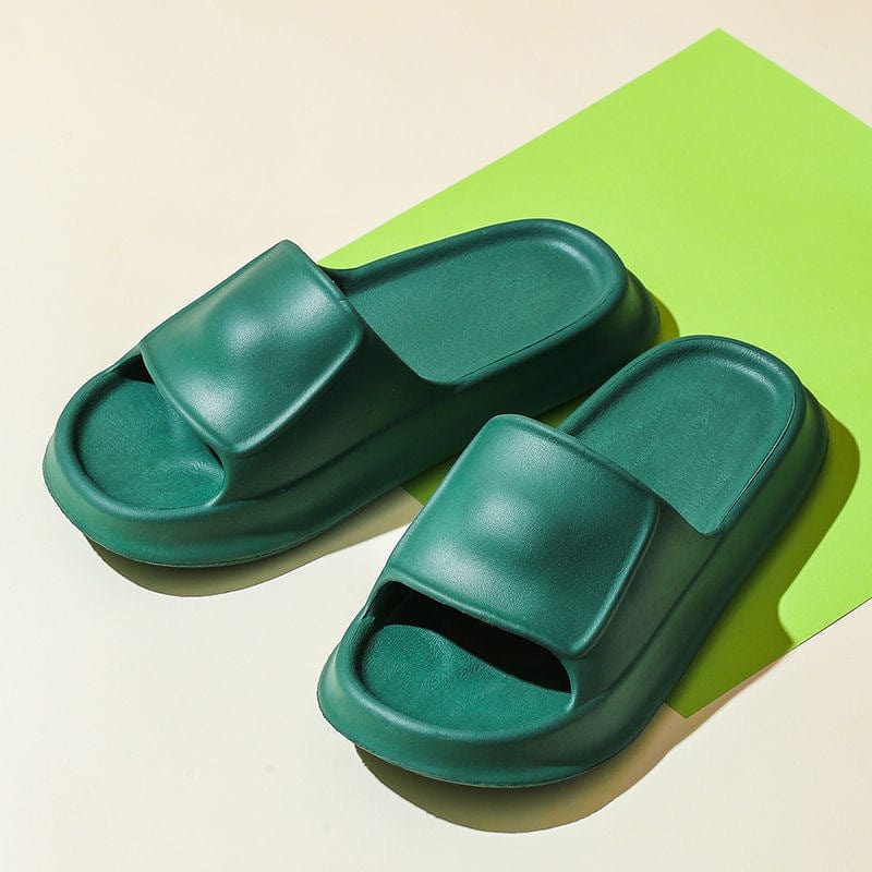 Soft Slippers EVA Home Shoes For Women Men Non-slip Bathroom Slippers shoes fashion novaa Green 36to37
