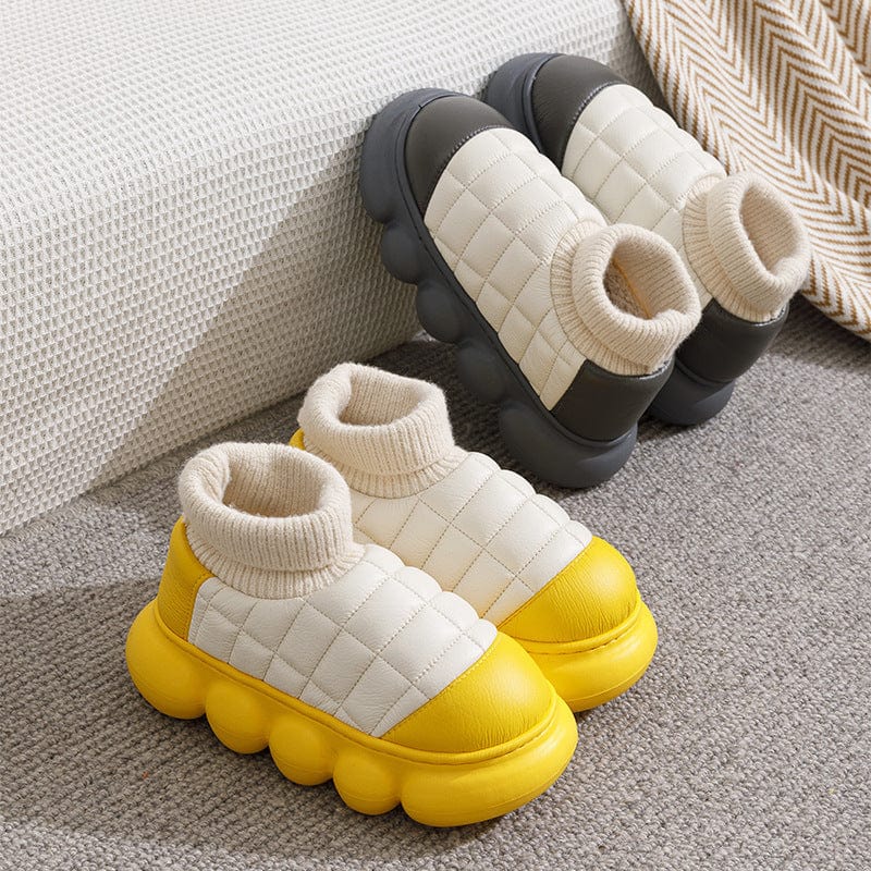 Heel Indoor Warmth Outdoor Snow Boots Lovers Thick Soled Cotton Shoes Mens Autumn And Winter shoes fashion novaa