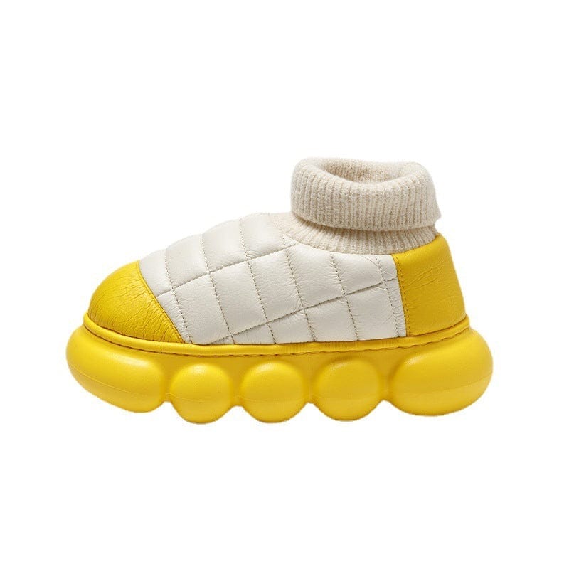 Heel Indoor Warmth Outdoor Snow Boots Lovers Thick Soled Cotton Shoes Mens Autumn And Winter shoes fashion novaa