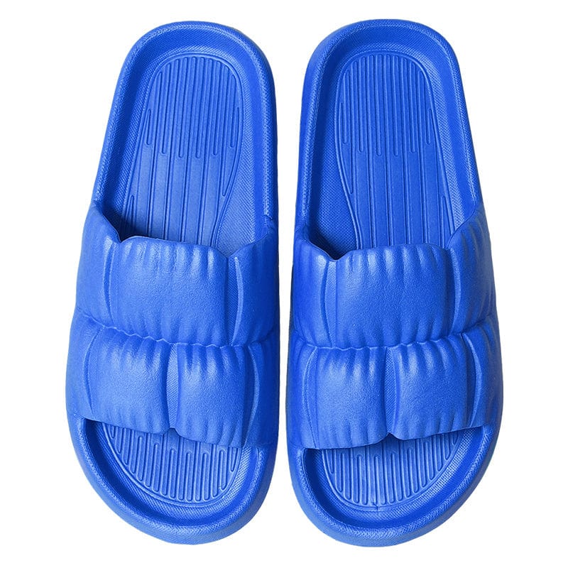 Women Home Shoes Bathroom Slippers Soft Sole Slides Summer Beach Shoes shoes fashion novaa Klein blue 40and41