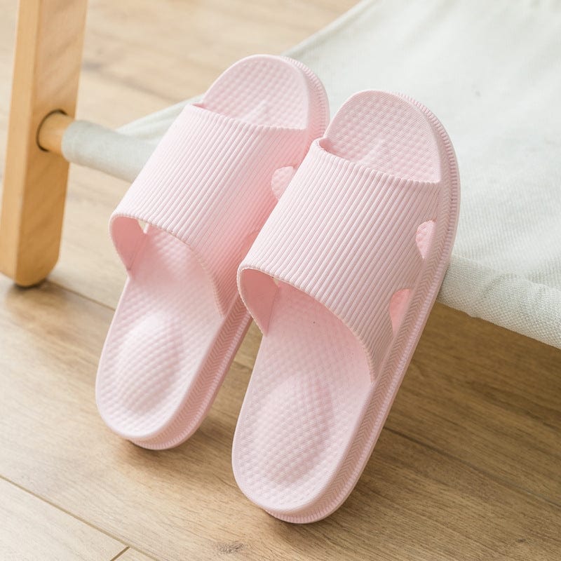 Women Bathroom Slippers With Heel Massage Ball Design Shoes At Home shoes fashion novaa Pink 36to37