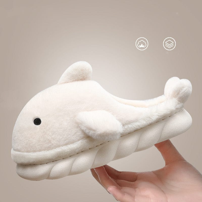 Shark Slippers Soft Sole Furry Shoes Home Bedroom Slippers Women shoes fashion novaa