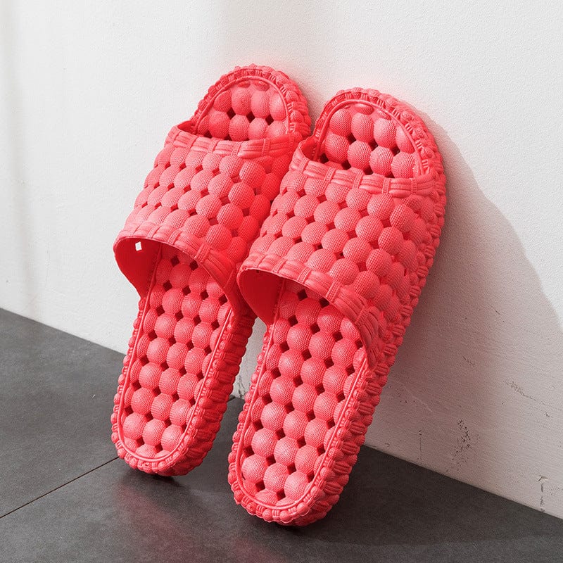 Unsex Home Shoes Hollow Out Bathroom Slippers Men Women shoes fashion novaa Watermelon red 36to37