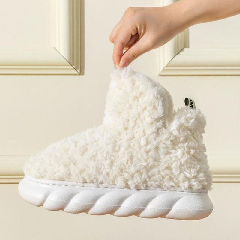 Winter Package Heeled Waterproof Home Indoor And Outdoor Wear Cute High Helper Cotton Slippers shoes fashion novaa