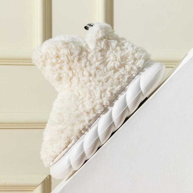 Winter Package Heeled Waterproof Home Indoor And Outdoor Wear Cute High Helper Cotton Slippers shoes fashion novaa