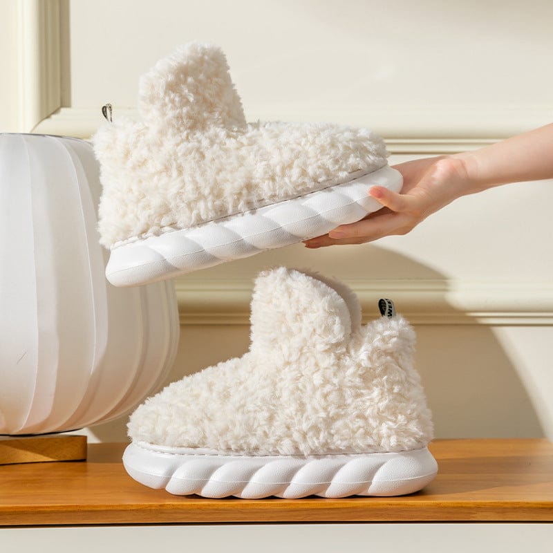 Winter Package Heeled Waterproof Home Indoor And Outdoor Wear Cute High Helper Cotton Slippers shoes fashion novaa
