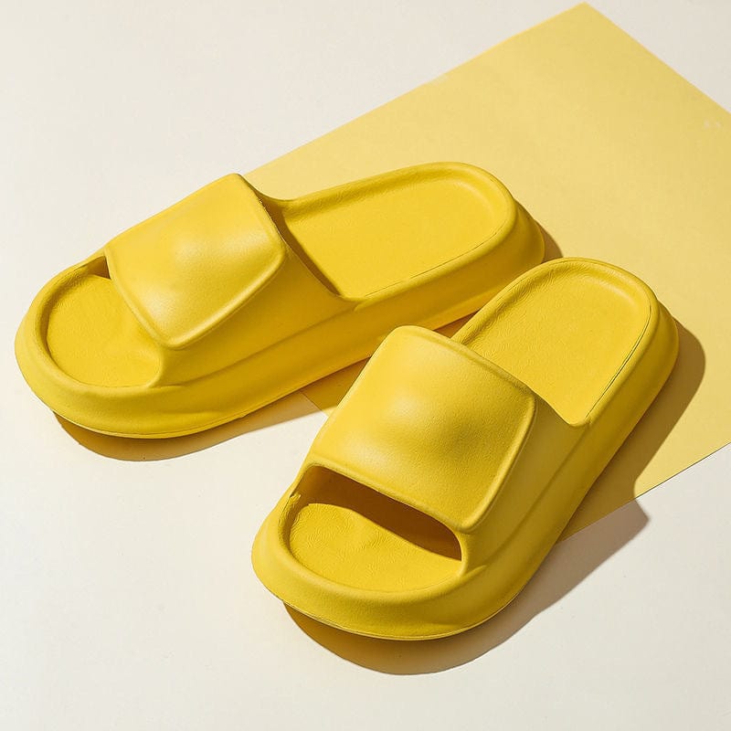Soft Slippers EVA Home Shoes For Women Men Non-slip Bathroom Slippers shoes fashion novaa Yellow 36to37