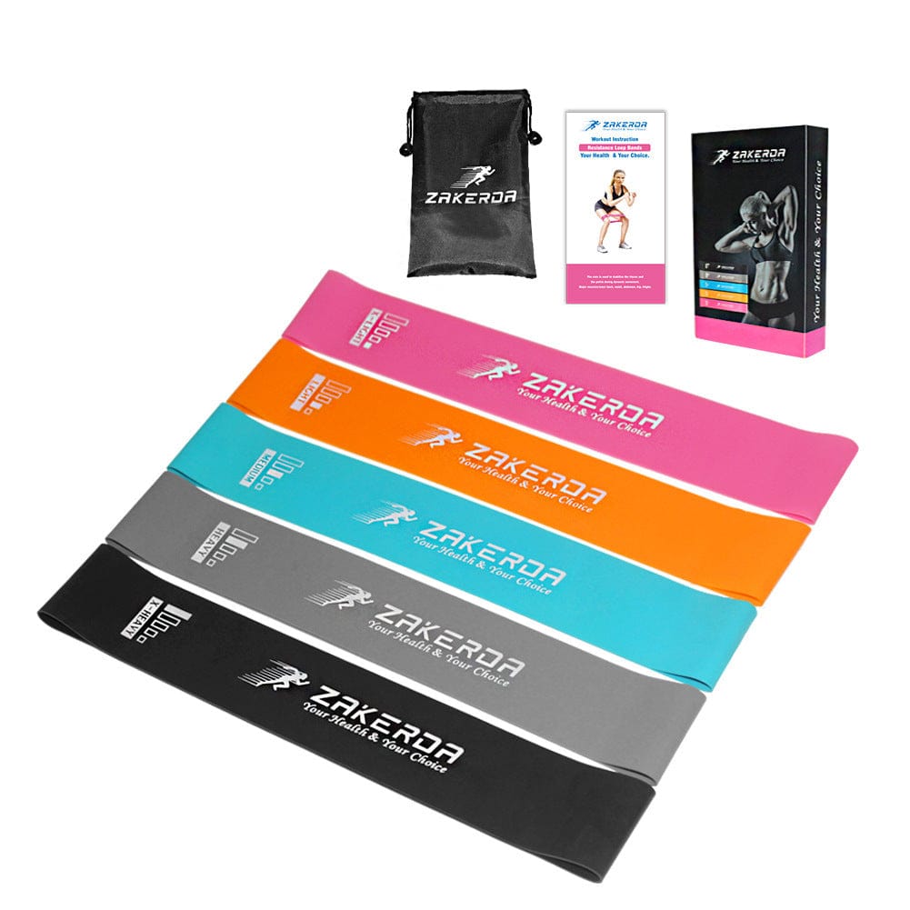 Yoga Resistance Rubber Bands Indoor Outdoor Fitness Equipment 0.35mm-1.1mm Pilates Sport Training Workout Elastic Bands Trending Products fashion novaa 5 colors setA