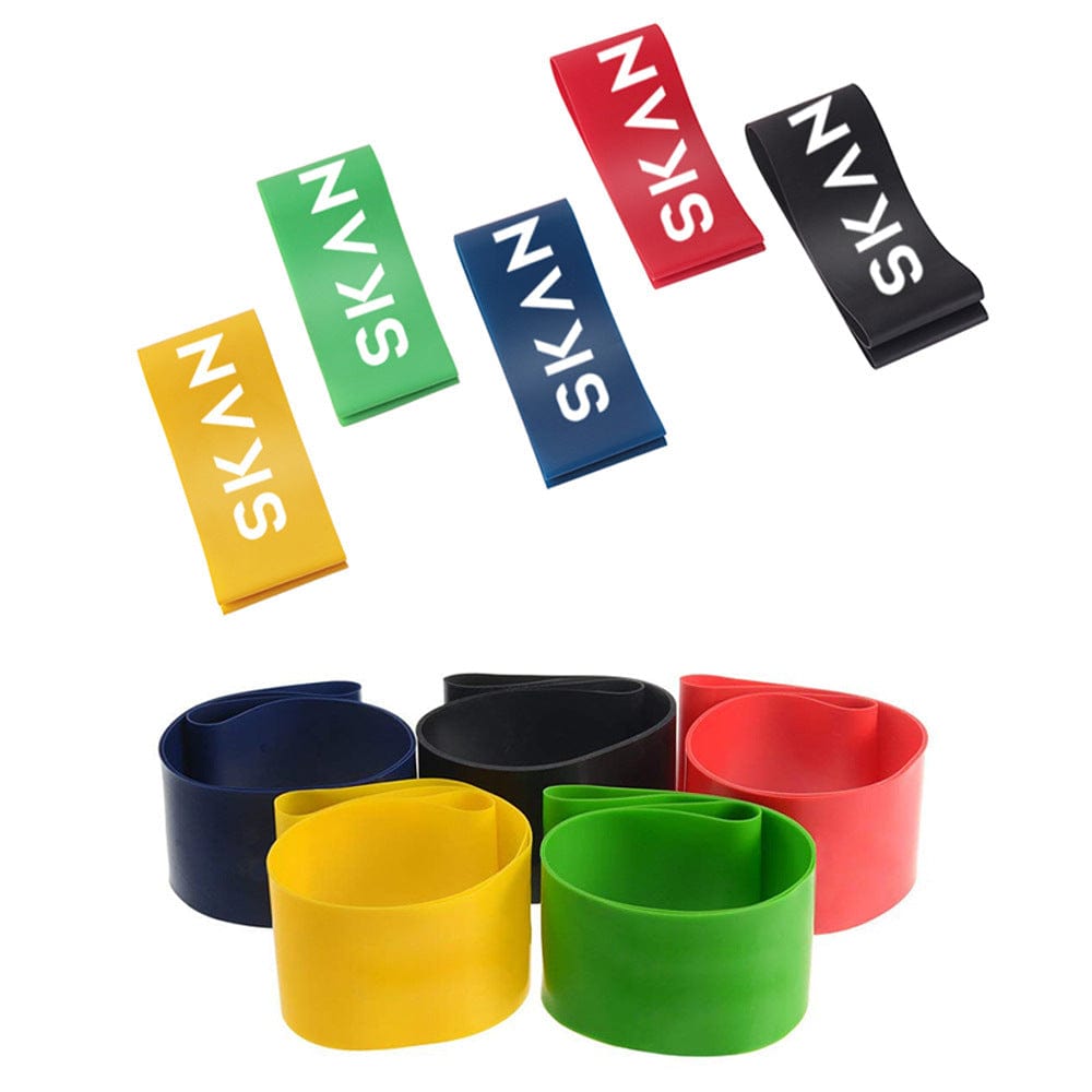 5 Level Resistance Rubber Bands Yoga Training Elastic Bands Trending Products fashion novaa All colours 5pc+bag