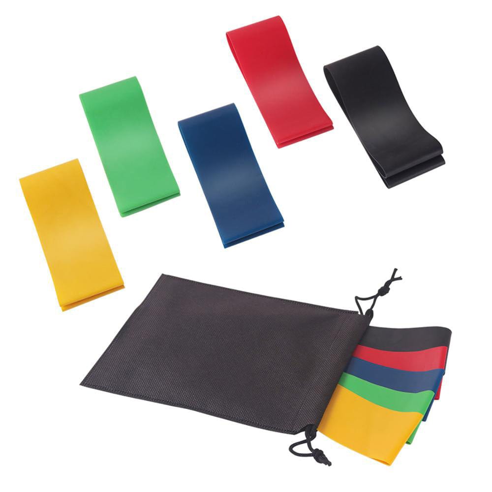 5 Level Resistance Rubber Bands Yoga Training Elastic Bands Trending Products fashion novaa Black Bag