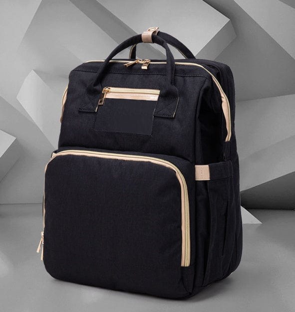 USB Charging Version Mommy Bed Backpack Folding Large Capacity Multi-function Trending Products fashion novaa Black C