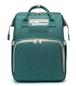 USB Charging Version Mommy Bed Backpack Folding Large Capacity Multi-function Trending Products fashion novaa Green C
