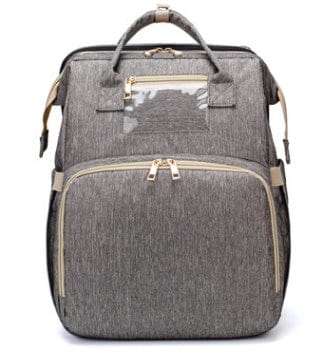 USB Charging Version Mommy Bed Backpack Folding Large Capacity Multi-function Trending Products fashion novaa Grey C