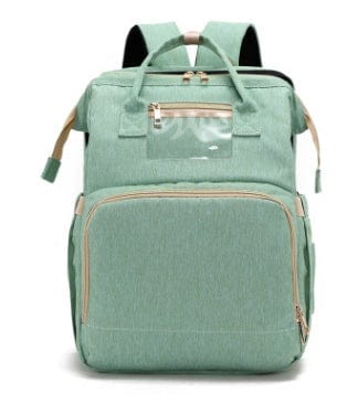 USB Charging Version Mommy Bed Backpack Folding Large Capacity Multi-function Trending Products fashion novaa Light green C