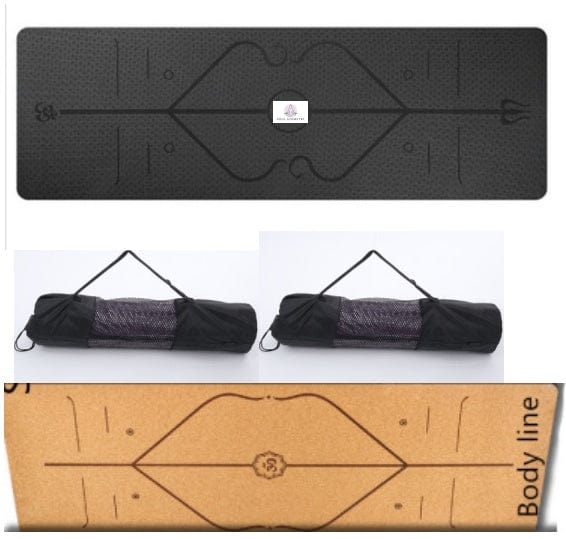 Non Slip TPE Yoga Mat Position Line Beginner Trending Products fashion novaa Logo2set