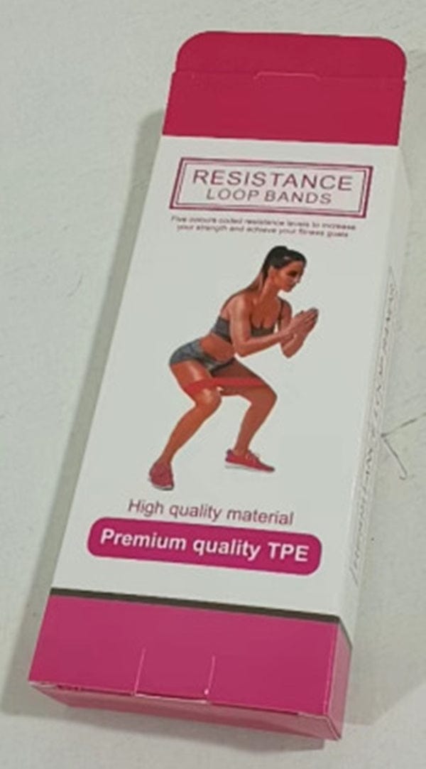 5 Level Resistance Rubber Bands Yoga Training Elastic Bands Trending Products fashion novaa Pink Box