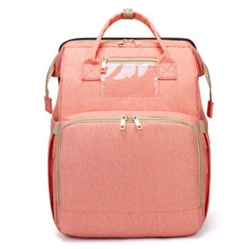 USB Charging Version Mommy Bed Backpack Folding Large Capacity Multi-function Trending Products fashion novaa Pink C