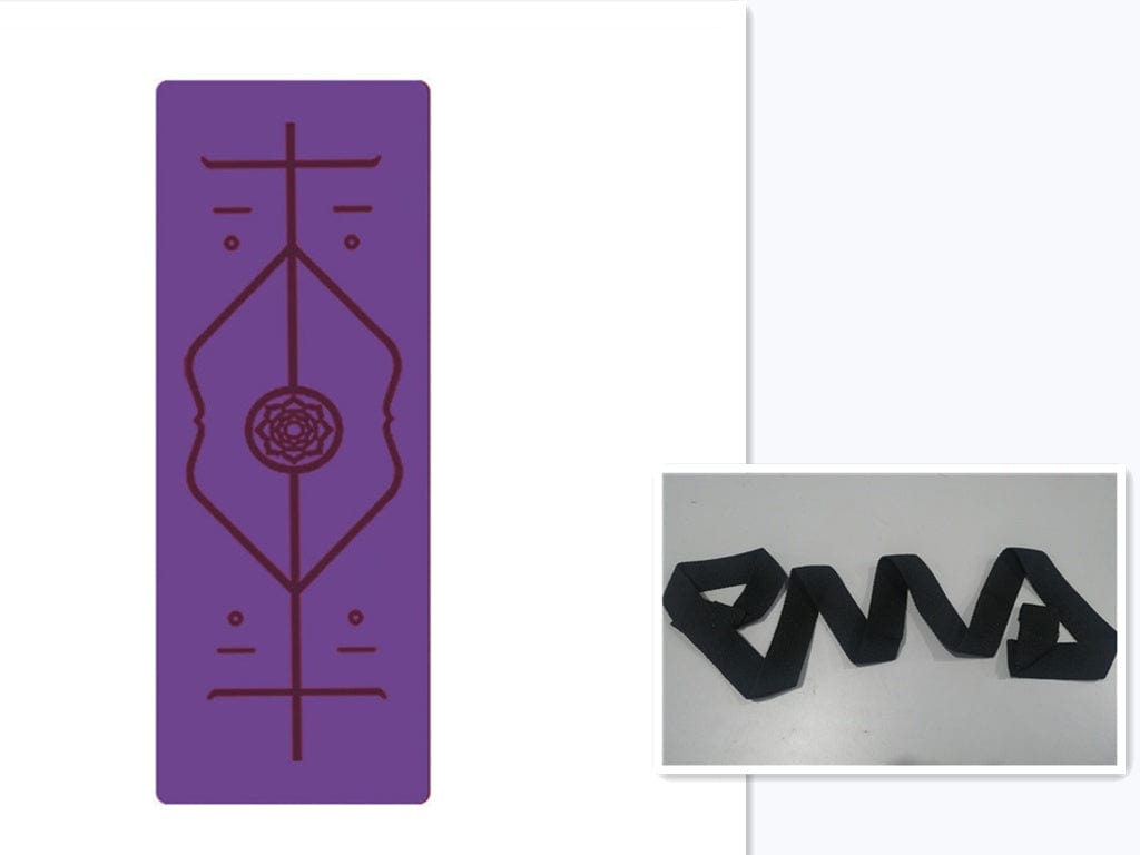 Non Slip TPE Yoga Mat Position Line Beginner Trending Products fashion novaa Purple set