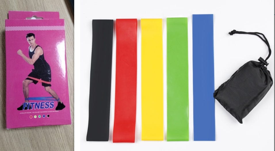 5 Level Resistance Rubber Bands Yoga Training Elastic Bands Trending Products fashion novaa Set 1PC