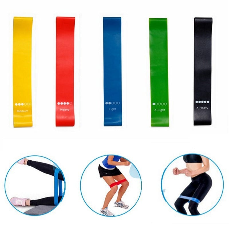 Yoga Resistance Rubber Bands Indoor Outdoor Fitness Equipment 0.35mm-1.1mm Pilates Sport Training Workout Elastic Bands Trending Products fashion novaa