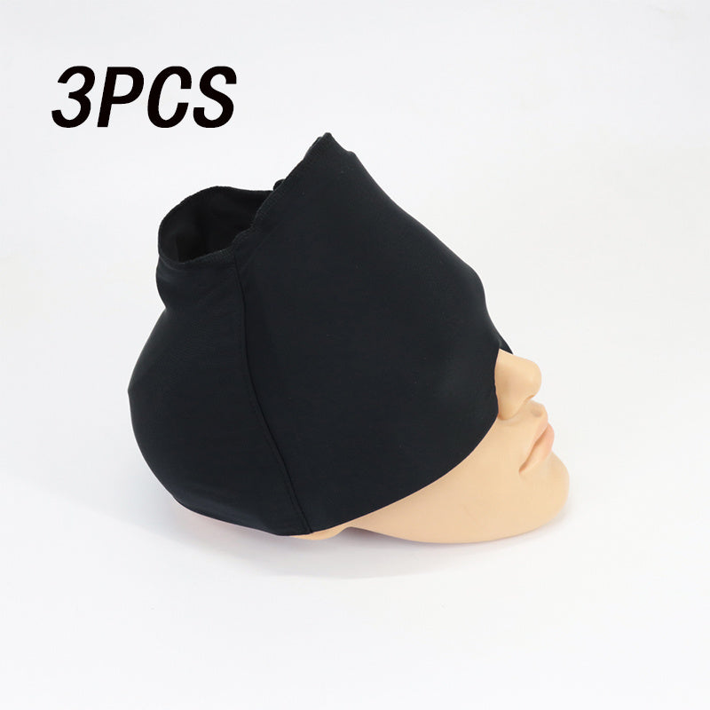 Migraine Relief Hat Cold Therapy Migraine Relief Products Comfortable Head Wrap Ice Pack Eye Mask For Puffy Eyes Beauty products VISMERA 3pcs black
