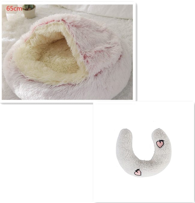 View details for 2 In 1 Dog And Cat Bed Pet Winter Bed Round Plush Warm Bed House Soft Long Plush Pets Bed Pet Products 2 In 1 Dog And Cat Bed Pet Winter Bed Round Plush Warm Bed House Soft Long Plush Pets Bed Pet Products