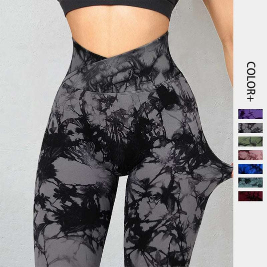 Seamless Tie Dye Leggings Women Yoga Pants Push Up Sport Fitness Running Gym Leggings Yoga Pants fashion novaa